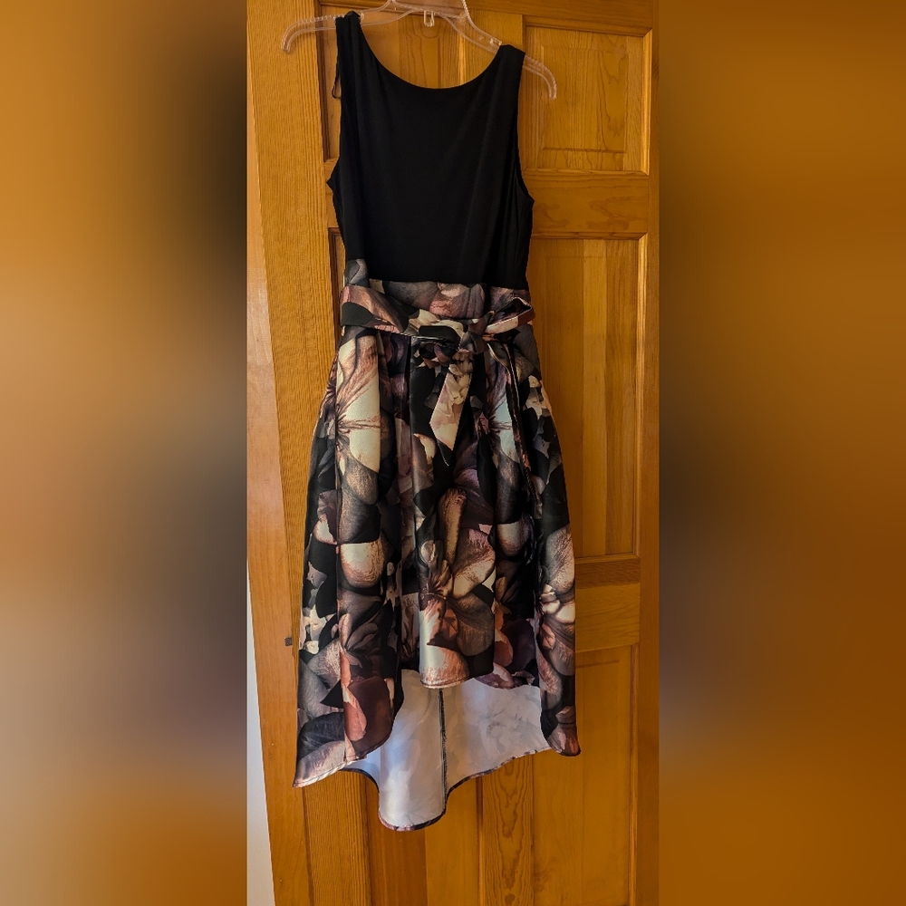 SLNY high low floral wrap dress size 14
